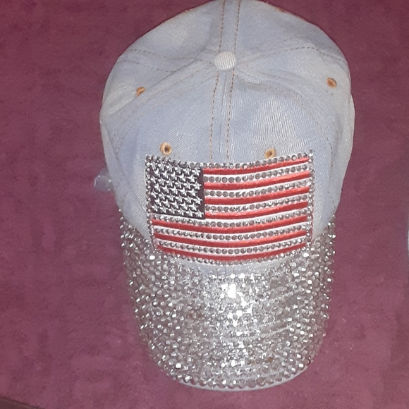 🇺🇸🇺🇸Rhinestone Snapback Hat🇺🇸🇺🇸 - Picture 2 of 3